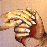 Malerei: Hand in Hand.
